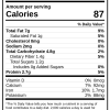 Nutrition Facts label for Black Sesame & Cashew, showing calories, fat, protein, ingredients, allergy information, and dietary icons including organic, gluten free, vegan, and no added sugar.